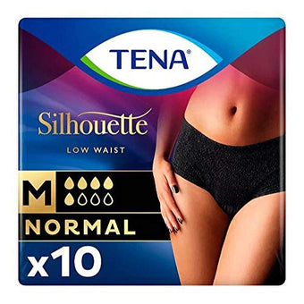 Tena Silhouette Normal Low Waist Noir Medium 10Pack