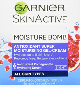 Garnier Moisture Bomb Hydrating Night Cream Moisturiser, 50 ml