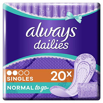 Always Dailies Normal Pantyliners 20 Pack