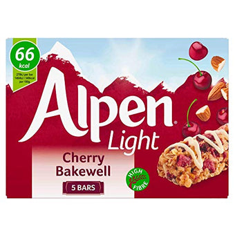 Alpen Light Cherry Bakewell Bars 19 g x 5 Bars