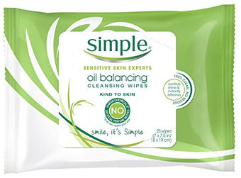 Simple Cleansing Facial Wipes Oil Balancing (25)