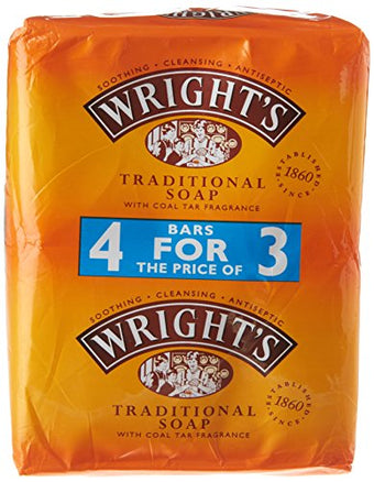 Wright's Coal Tar Soap 4s
