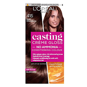 L'Or‚àö¬©al Paris Casting Cr‚àö¬Æme Gloss Semi-Permanent Hair Dye Colour: 415 Iced Brown