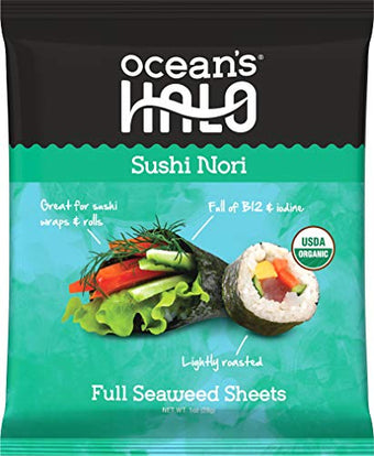 Oceans Halo  Organic Sushi Nori Sheets 28g