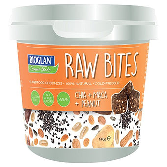 Bioglan Raw Bites Maca Chia & Peanut 140g