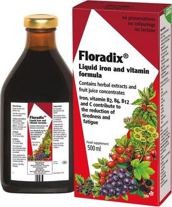 Floradix Liquid Iron And Vitamin Formula 500ml