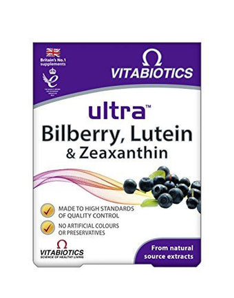 Vitabiotics - Ultra Bilberry, Lutein & Zeaxanthin - 30 Tablets