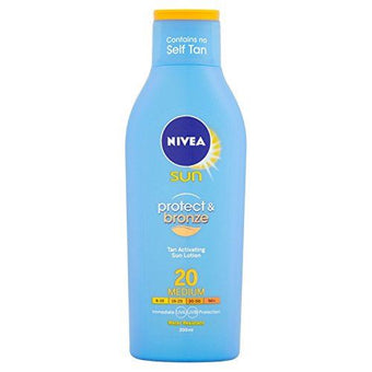 Nivea Sun Protect And Bronze Sun Lotion Spf 20  200ml