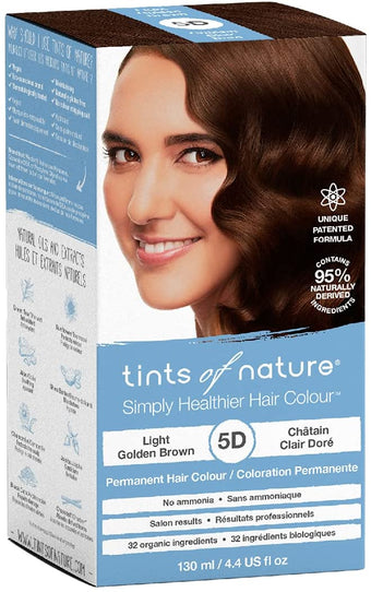 Tints Of Nature Permanent Colour 5D Light Golden Brown -130ml