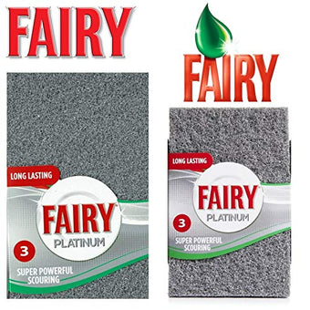 Fairy Platinum Super Powerful Scouring Pad 3Pack