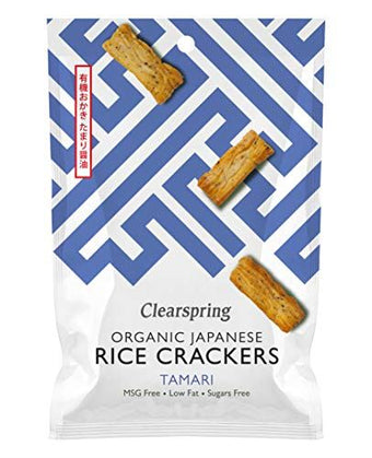 Clearspring Japanese Tamari Rice Crackers - Organic 50g