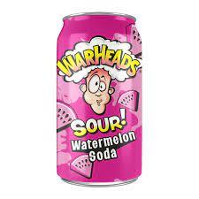 Warheads Sour Watermelon Soda Cans 355ml