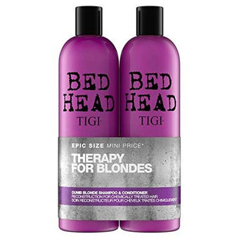 Tigi Bed Head Dumb Blonde Shampoo And Reconstructor Tween Duo 2 X 750ml