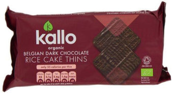 Kallo Organic Dark Chocolate Rice Cake Thins 90g