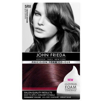 John Frieda Precision Foam Colour Radiant Red 5Rv Medium Burgundy