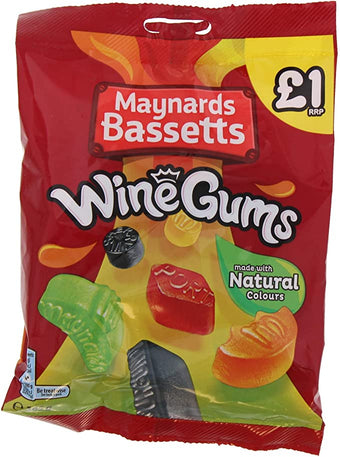 Maynards Bassetts Wine Gums Share Bags 165g