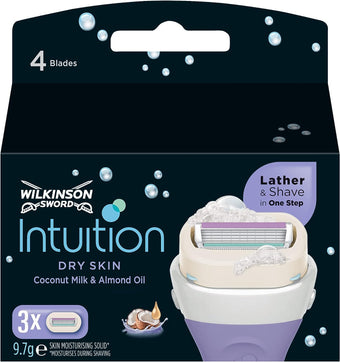 Wilkinson Sword Intuition Womens Dry Skin Razor Blades .