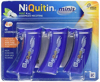 Niquitin Minis Mint Lozenges 4Mg- 3 Tubes Of 20 60 Lozenges Total