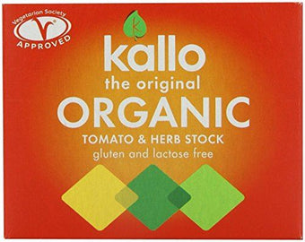 Kallo Tomato & Herb Stock Cubes - Organic 66g