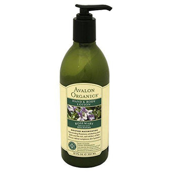 Avalon Organics Rosemary Hand And Body Lotion 12 Ounce