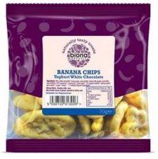 Biona Yogurt & White Chocolate Covered Banana Chips