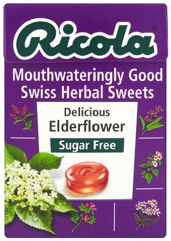 Ricola Elderflower Sugar Free 45g