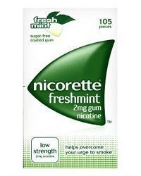 Nicorette  105 Pieces gum Freshmint 2mg