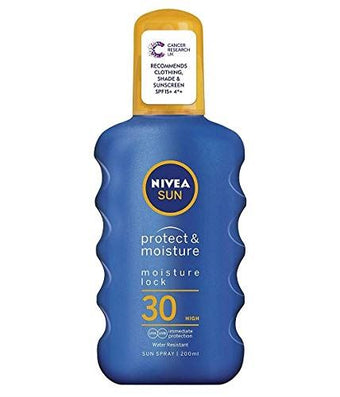 Nivea Sun Immediate Protection Mositurising Sun Spray Spf30 200ml