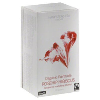 Hampstead Tea Rosehip Hibiscus Tea Sachets 20 Bag.02 Pound