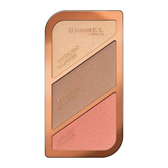 Rimmel London Kate Sculpting Highlighter Palette, Coral Glow, 18.5 g