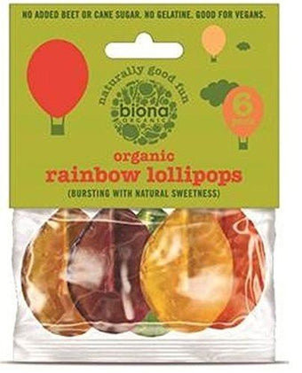 Biona Fruit Lollies - No Added Sugar 6 Pack