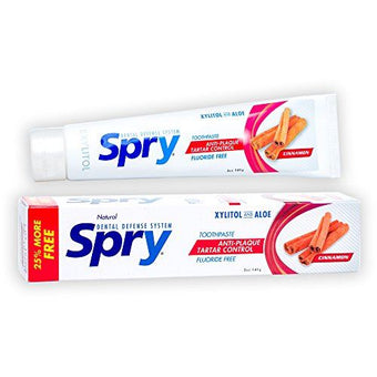 Spry CinnamonToothpaste - Xylitol & Aloe Vera 141g