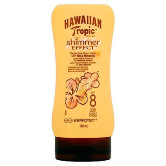 Hawaiian Tropic Spf 8 Shimmer Effect Sun Lotion