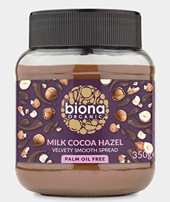 Biona Milk Chocolate Hazelnut Spread 350g