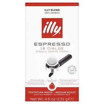 Illy 18 Individually Packaged Ground Coffee Portions Total 18 Servings