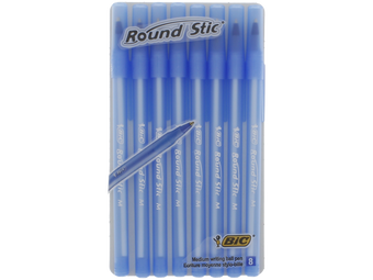 Bic, 16 Blue Ball Pens, Medium, 1mm