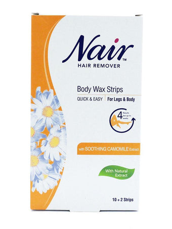 Nair Body Wax Strips, Pack 12