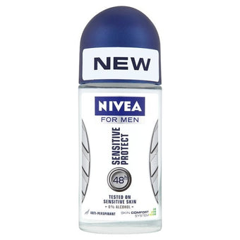Nivea For Mensensitive Protect 48 Hour Deodorant Rollon 50ml