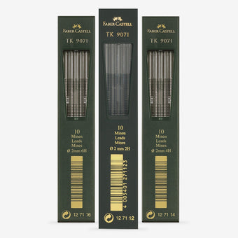 TK Clutch Pencil Leads - tube of 10 leads 2mm 2H