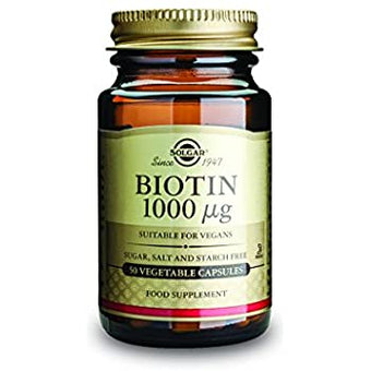 Solgar Biotin Vegetable Capsules 1000 Mcg50 Count