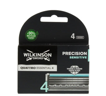Wilkinson Sword Quattro Titanium Sensitive Razor 4 Blades