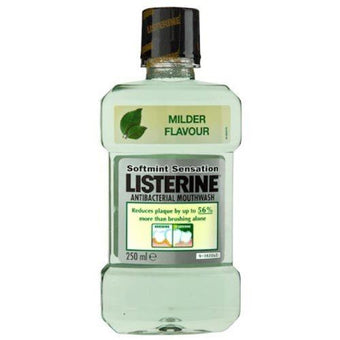 Listerine Antibacterial Softmint Mouthwash 250ml
