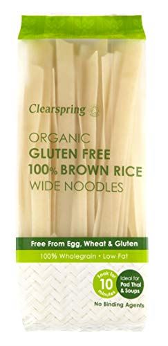 Clearspring Organic Gluten Free 100% Brown Rice Wide Noodle 200g