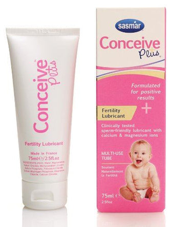 Sasmar Conceive Plus Multi-Use Fertility-Friendly Personal Lubricant For Ttc Couples 2.5 Fluid Ounce