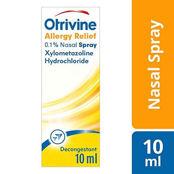 Otrivine 10ml Allergy Relief 0.1% Nasal Spray