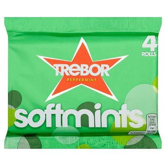 Trebor Softmints Peppermint  Roll 47Gx 4  (4 Rolls)