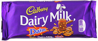 Cadbury Dairy Milk with Daim Chocolate Bar, 120g