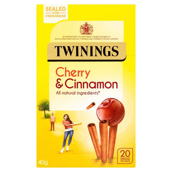 Twinings Cherry & Cinnamon 20 Single Tea Bags 40g