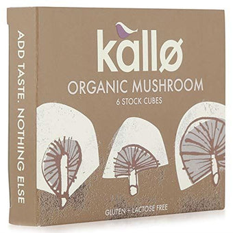 Kallo Mushroom Stock Cubes - Organic 66g