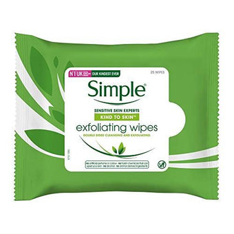 Simple Facial Wipes Exfoliating25 Ct